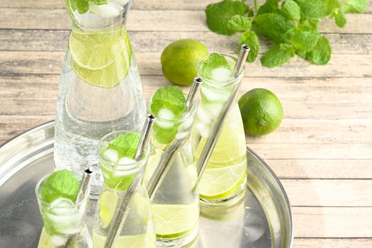 A refreshing pitcher of infused water