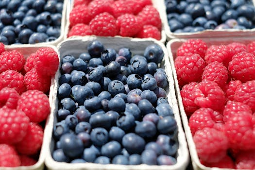 vibrant farmers market with fresh produce