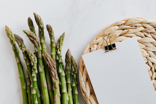 fresh seasonal asparagus