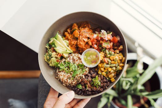 colorful quinoa bowl