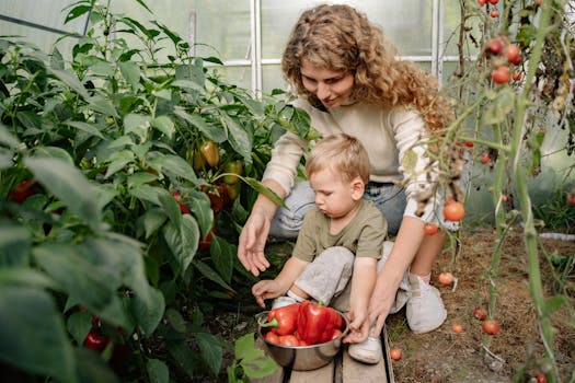 freshly picked vegetables