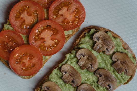 Meal prep with fresh ingredients