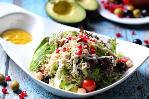 colorful salad with superfoods