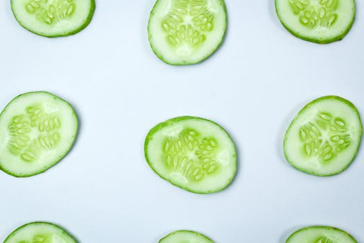 refreshing summer salad with watermelon and cucumber