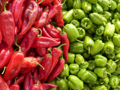 colorful farmer’s market produce