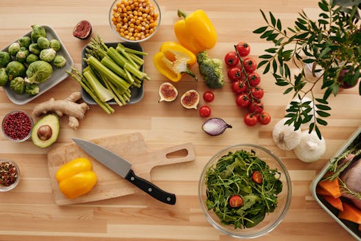 colorful salad bowl with fresh ingredients