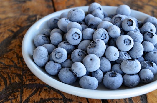 frozen berries in a bowl