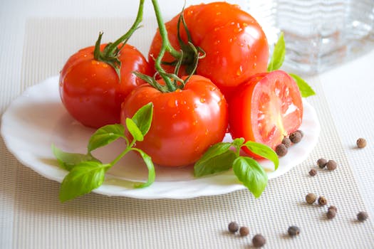 fresh garden tomatoes