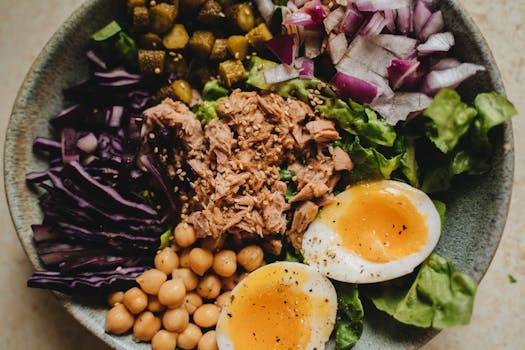 colorful salad with seasonal vegetables