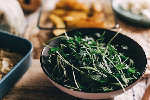 freshly prepared seasonal salad