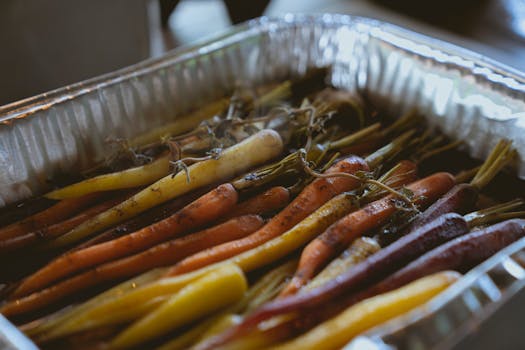 colorful roasted veggies