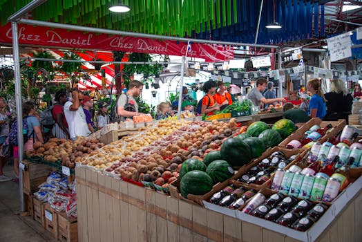 colorful farmers market