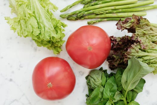 colorful spring salad