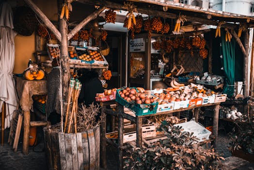 seasonal produce display