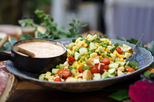 colorful spring salad