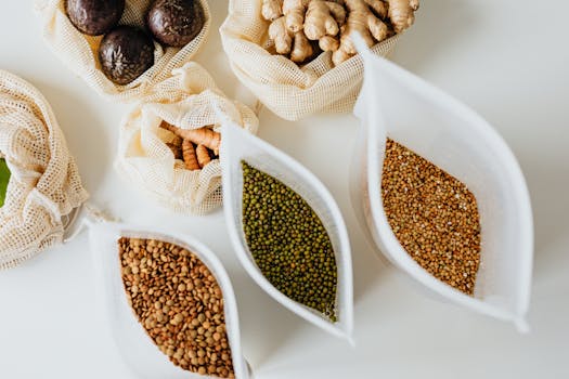 organized pantry with healthy foods